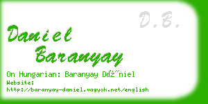 daniel baranyay business card